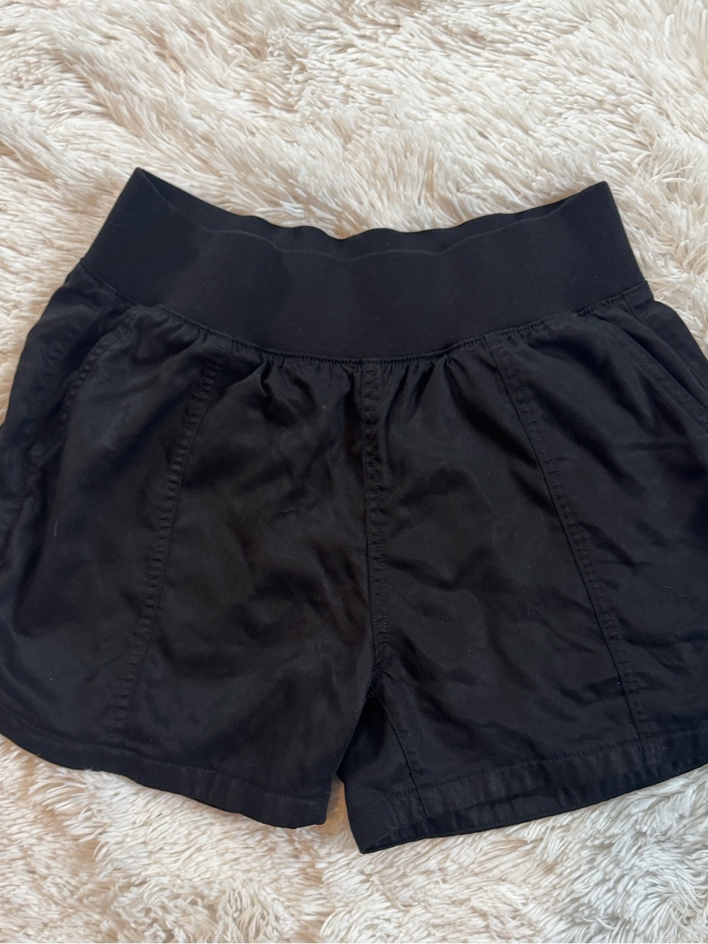 Sam’s Member’s Mark Tencel Wide Waistband Black Women’s Pull-On Shorts